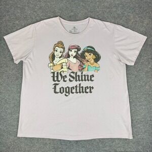Disney Parks We Shine Together Princess T-Shirt Pink Womens XXL 2XL
